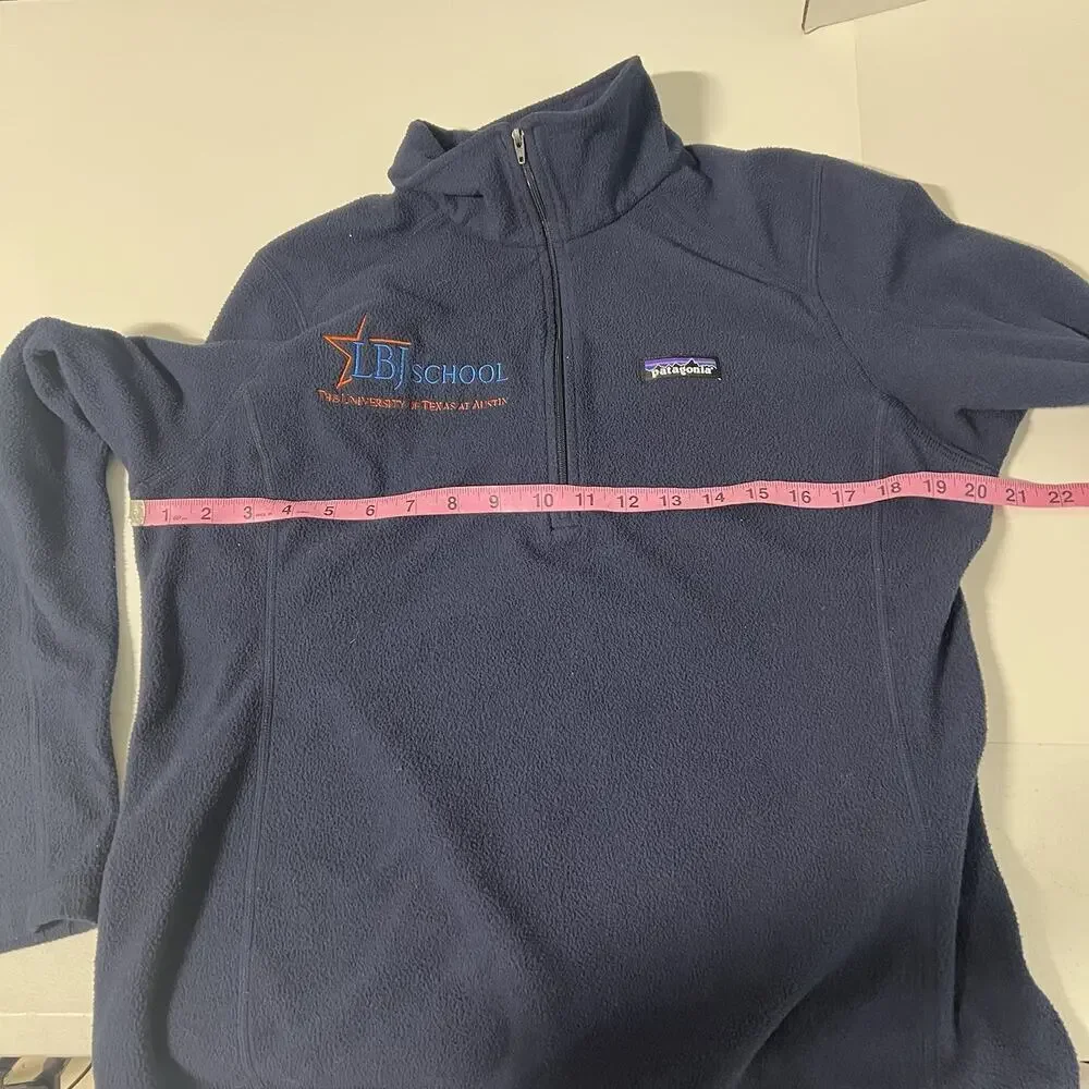 Patagonia Quarter Zip Fleece Pullover Women’s L Blue Lightweight LBJ UT Texas